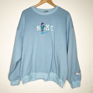 Nike Flynn Rider from Tangled Blue Embroidered Pullover Sweatshirt